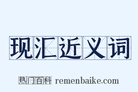 现汇近义词是什么意思的图片